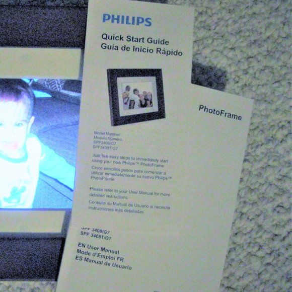 PHILLIPS Digital Photo frame 7" preowned LCD screen with remote - Picture 8 of 9